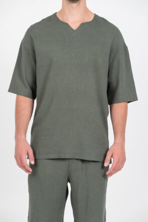 Μπλούζα Vittorio Oversized 200-25 VERDE OLIVE