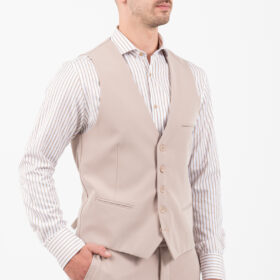 Γιλέκο Vittorio 1100-25-DIVERSO L.BEIGE