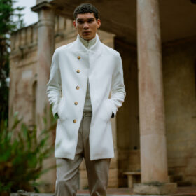 Παλτό Vittorio 400-2526-monti OFF WHITE