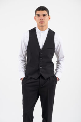 Γιλέκο Vittorio 1100-2526-VINTO BLACK