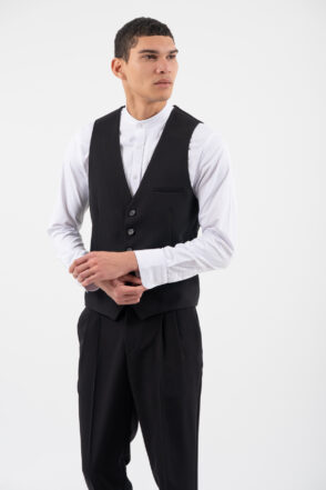 Γιλέκο Vittorio 1100-2526-VINTO BLACK