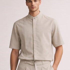 TOP BEIGE Overshirt Vittorio 300 26 BORETTO