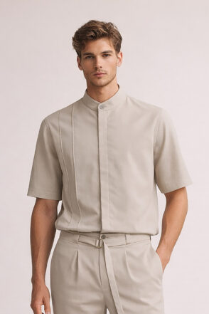 TOP BEIGE Overshirt Vittorio 300 26 BORETTO