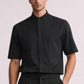 TOP BLACK Overshirt Vittorio 300 26 BORETTO