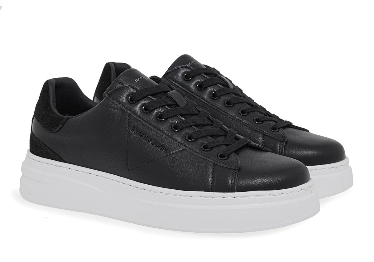 BLACK PFF WHITE Sneaker Renato Garini 0111 BLACK PFF WHITE Sneaker Renato Garini 0111