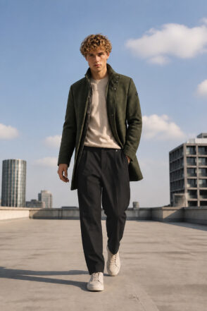 Παλτό Vittorio 400 2627 VOLANO OLIVE3